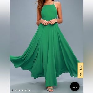 Green lulus dress